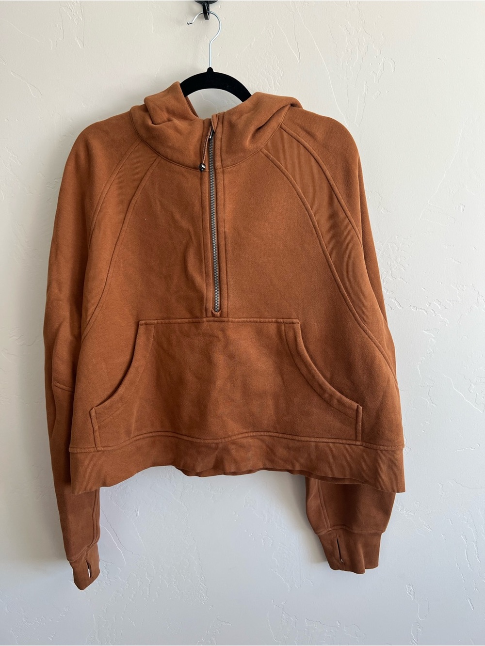 lululemon athletica Women's Half-Zip Hoodie in Burnt Orange